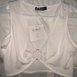 WHITE Bralette Crop Top